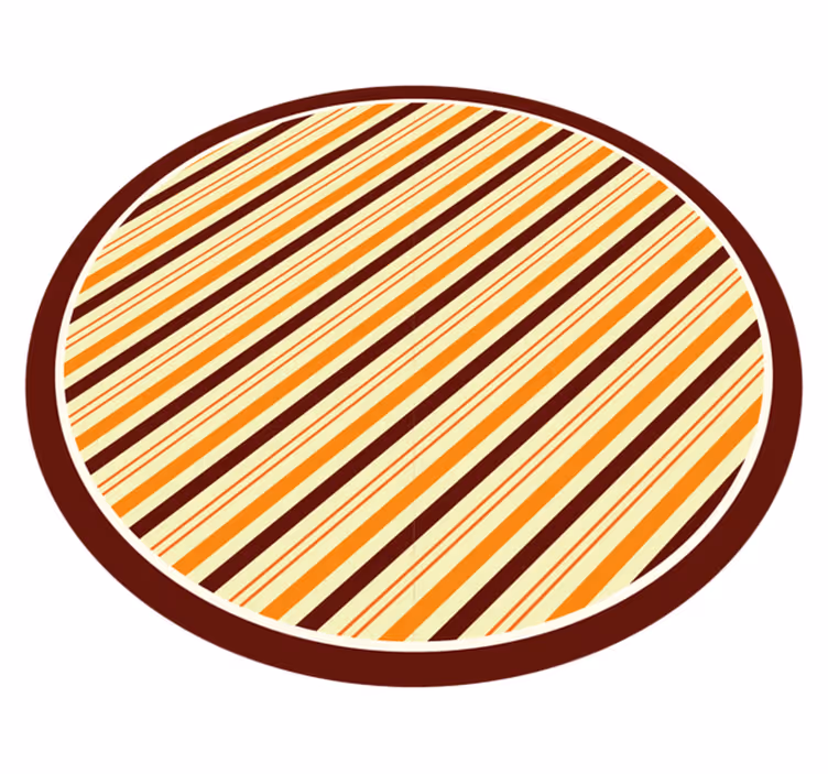 Tapis vinyle rayures tons chauds style - TenStickers