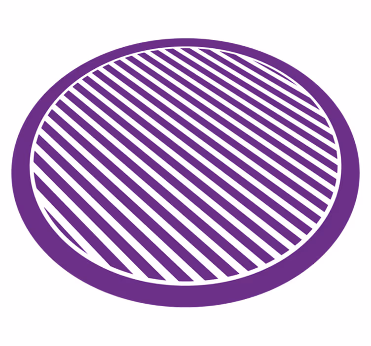 Tapis vinyle rayures cercle dégradé violet - TenStickers