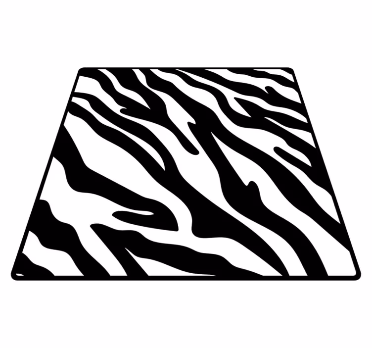 Tapis vinyle animal style zèbre - TenStickers