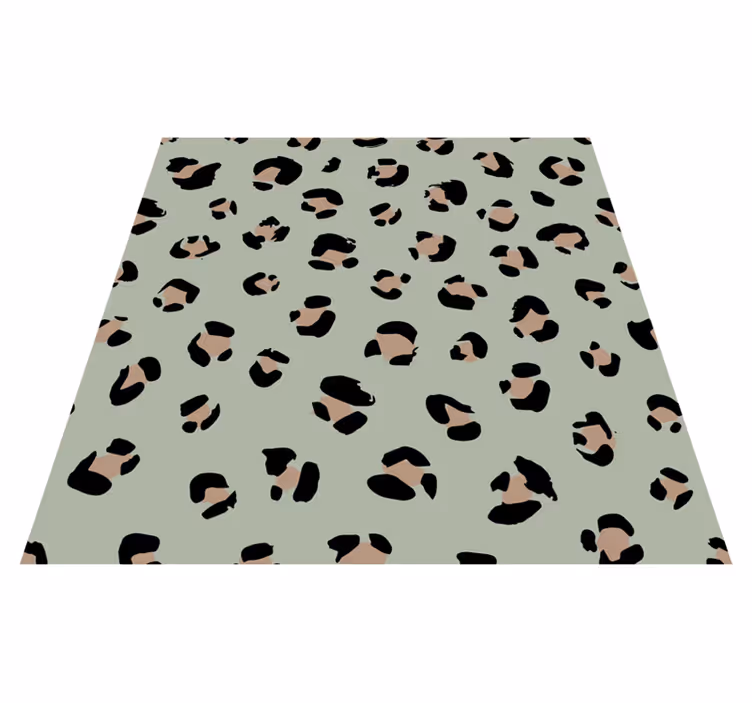 Tapis vinyle animal tache léopard - TenStickers