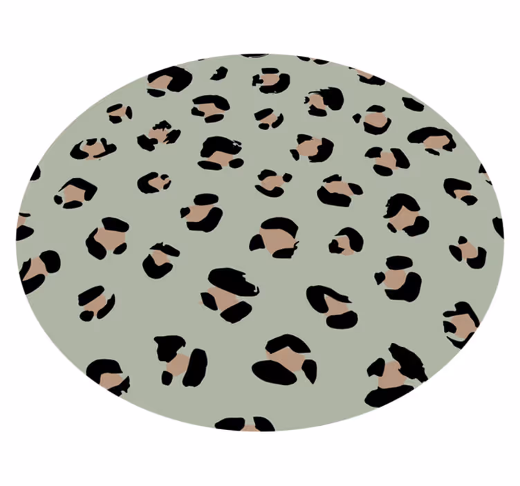 Tapis vinyle animal motif léopard esthétique - TenStickers