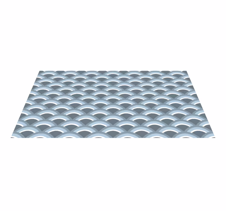 Tapis vinyles géométriques motif de vagues relaxant - TenStickers