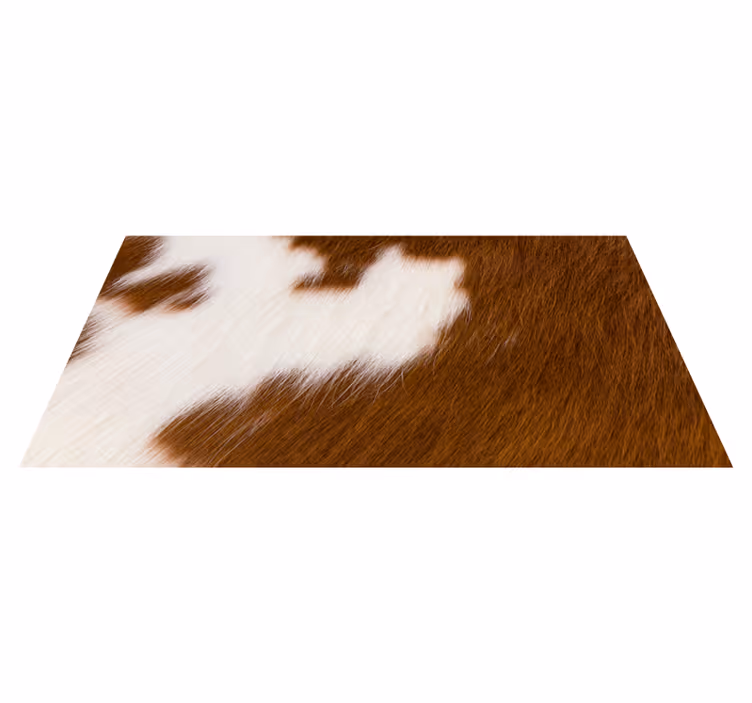 Tapis vinyle animal illustration de peau de vache - TenStickers