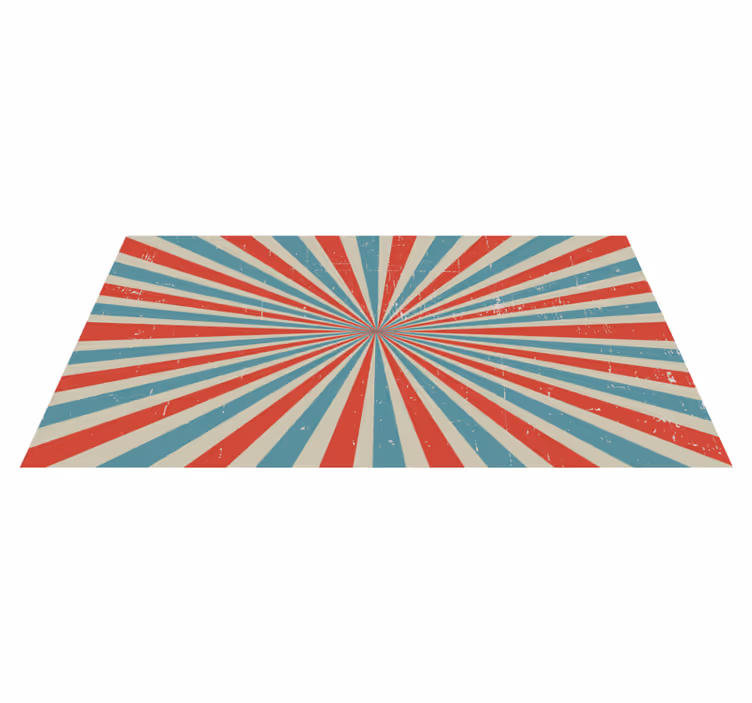 Tapis vinyles géométriques explosion d'étoiles radieuses - TenStickers