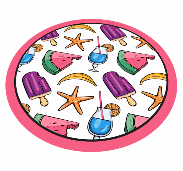 Tapis vinyle autres tapis friandises colorées d'été - TenStickers