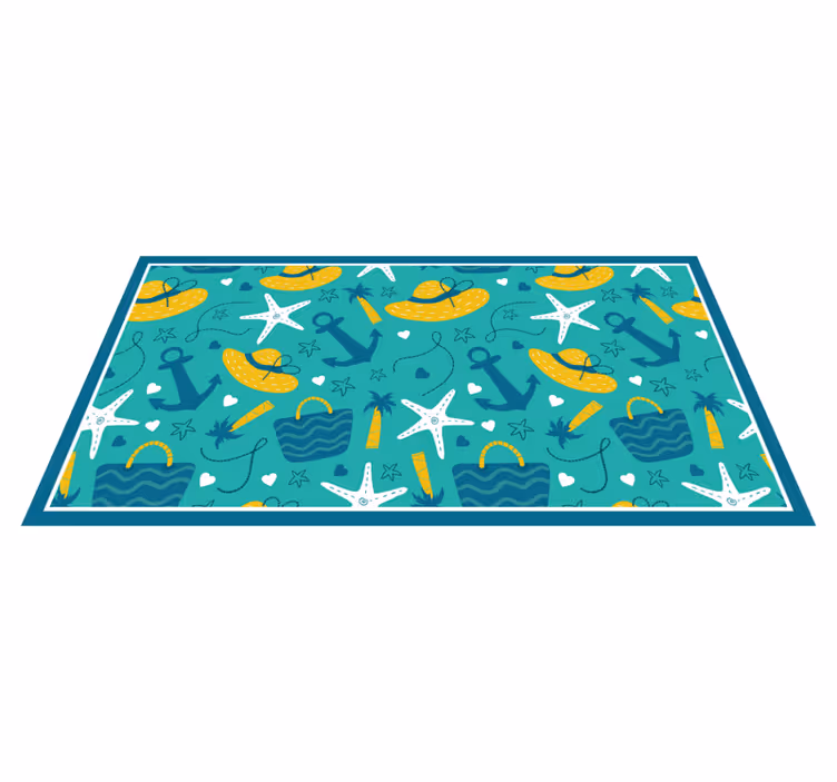 Tapis vinyle  événements motif d'aventure en bord de mer - TenStickers