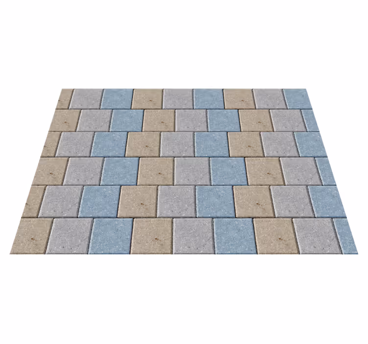 Tapis vinyle carreaux de ciment carreaux carrés multicolores - TenStickers