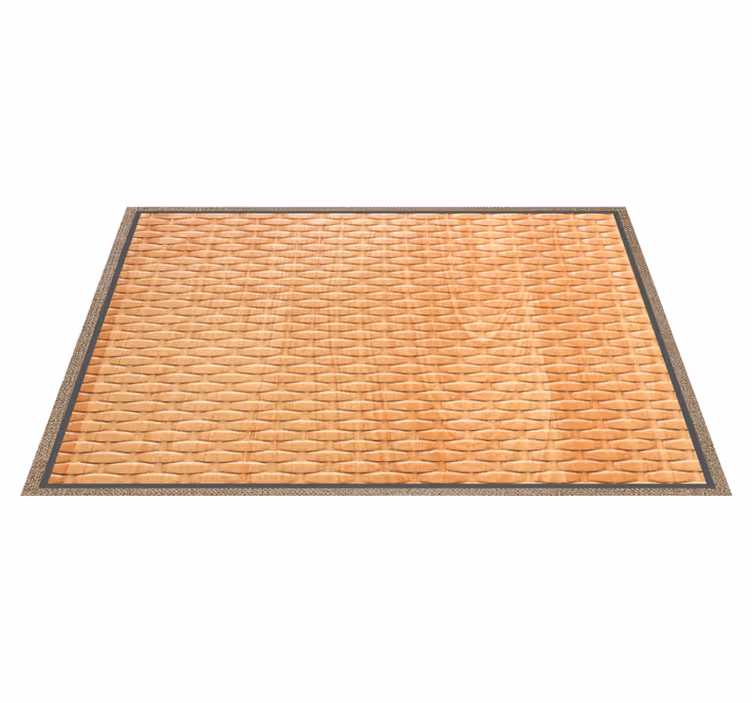 Tapis vinyle couloir panier tressé - TenStickers
