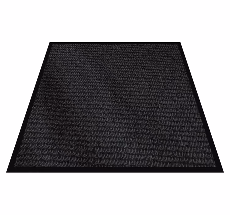 Tapis vinyle salle de bain couche noire texturée - TenStickers