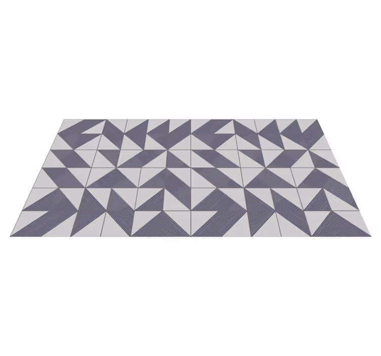 Tapis vinyles géométriques concept triangulaire - TenStickers