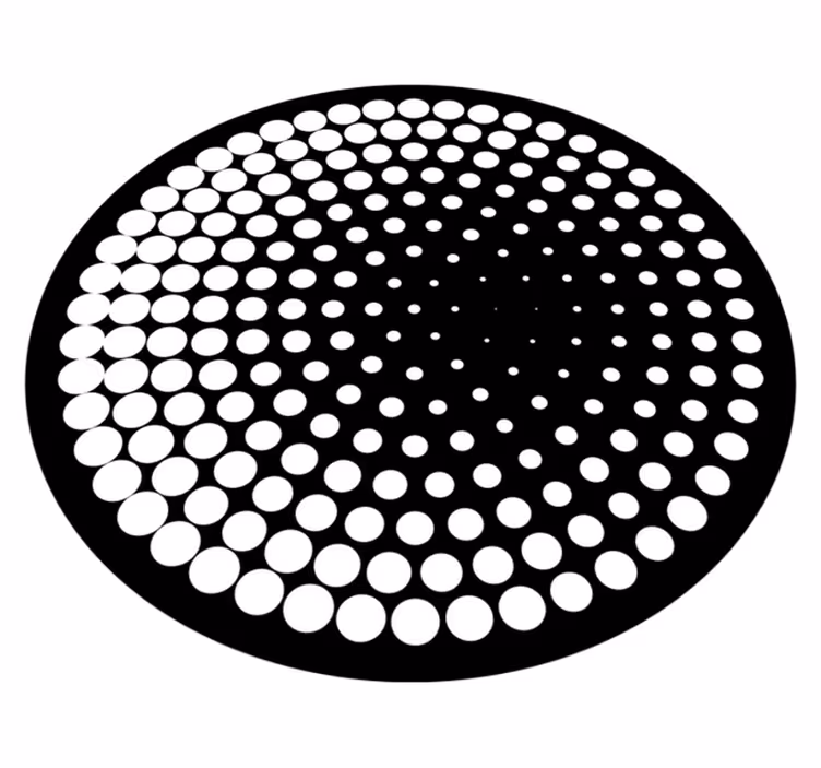 Tapis vinyles géométriques motif en pointillé - TenStickers
