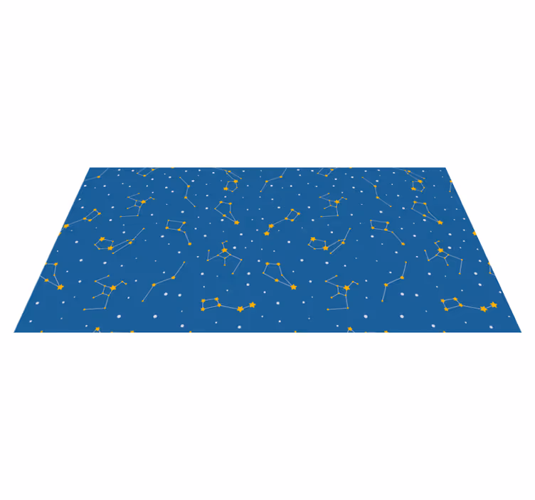 Tapis vinyle étoile ciel nocturne céleste - TenStickers