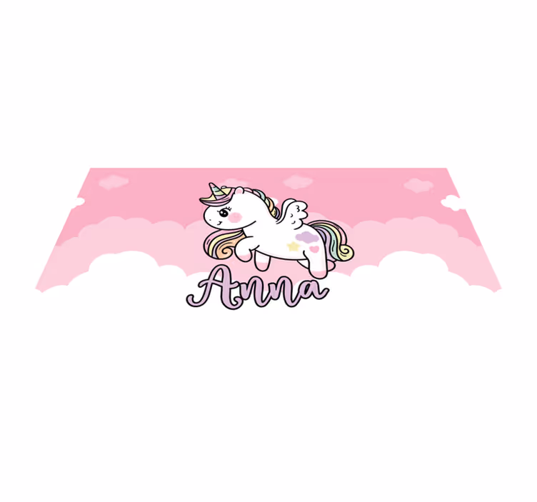 Tapis vinyle autres tapis licorne rose personnalisable - TenStickers