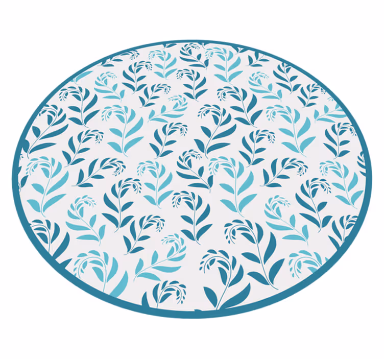 Tapis vinyle fleurs et plantes inspiration botanique - TenStickers