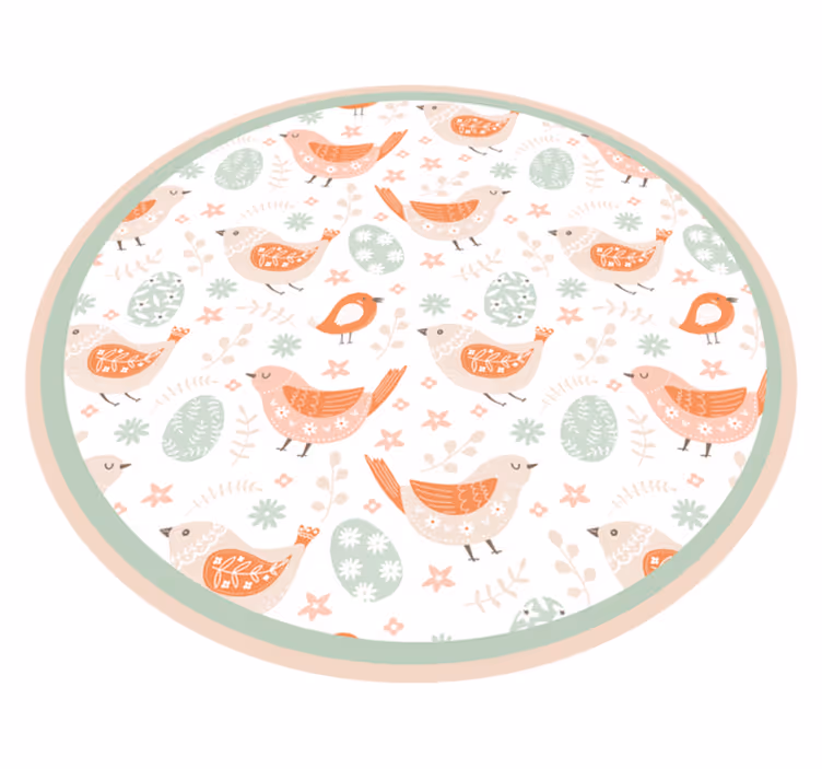 Tapis vinyle nature ravissants motifs d'oiseaux - TenStickers