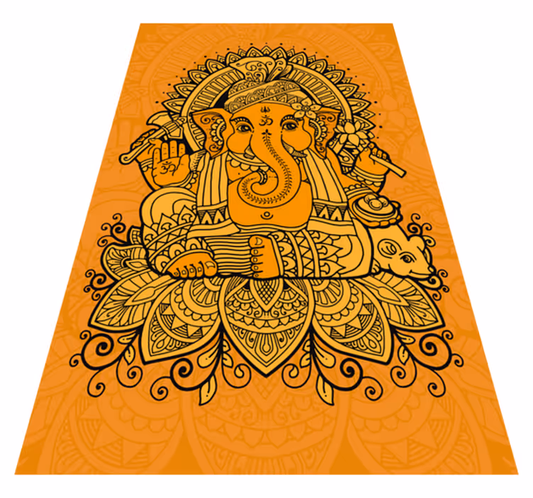 Tapis vinyle éthnique illustration de ganesh - TenStickers