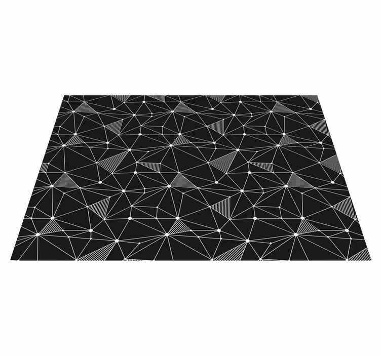 Tapis vinyles géométriques formes géométriques audacieuses - TenStickers