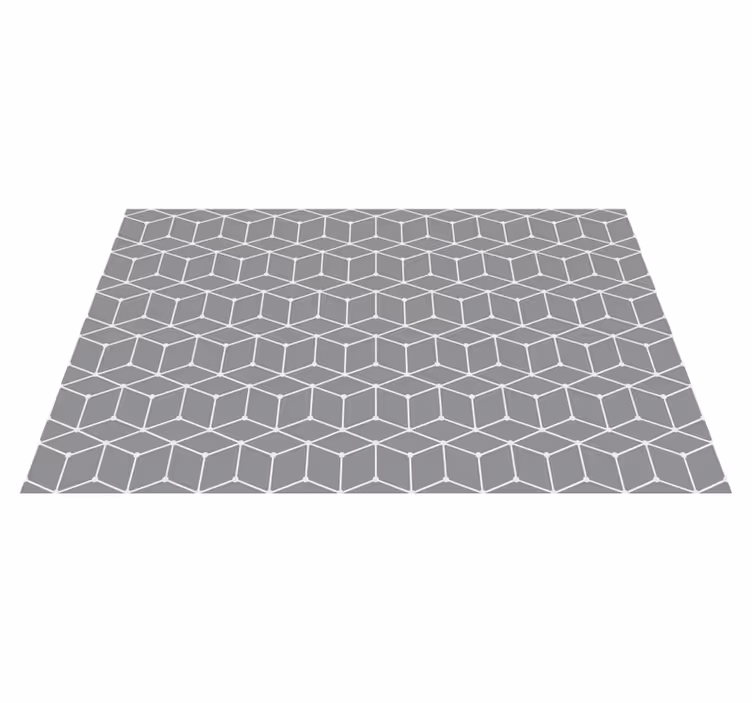 Tapis vinyles géométriques motif gris élégant - TenStickers