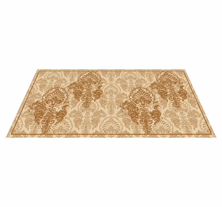 Tapis vinyle rétro motifs floraux élégants - TenStickers