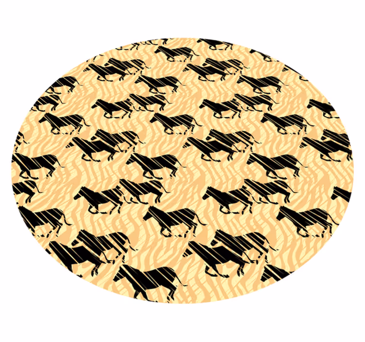 Tapis vinyle animal motif de cheval élégant - TenStickers