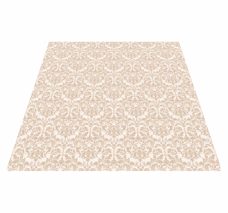 Tapis vinyle entrée motif floral délicat - TenStickers
