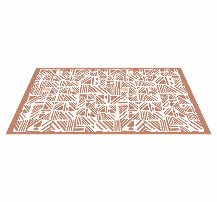 Tapis vinyles géométriques motif contrasté - TenStickers