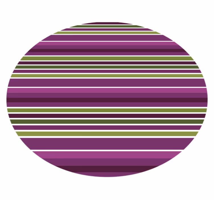 Tapis vinyle rayures vert et violet - TenStickers