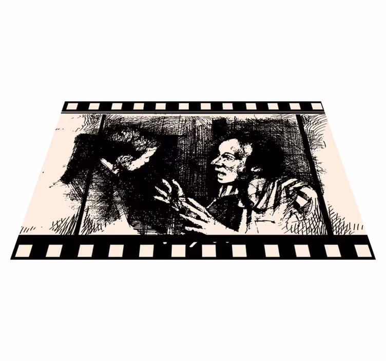 Tapis vinyle  événements art de la scène de film - TenStickers