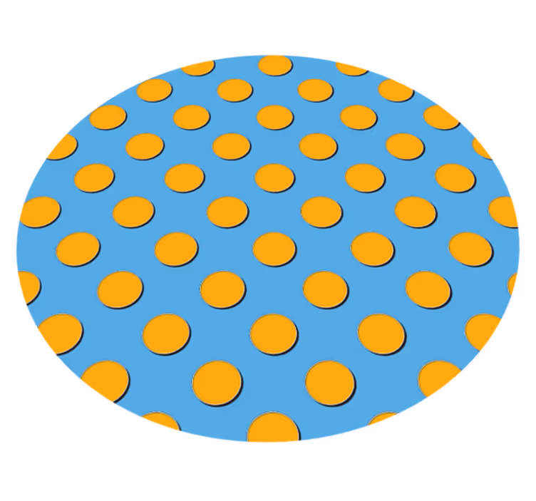 Tapis vinyles géométriques pois brillants - TenStickers