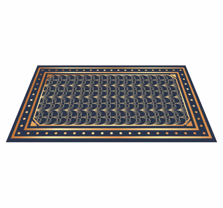 Tapis vinyles géométriques motifs de vagues élégants - TenStickers
