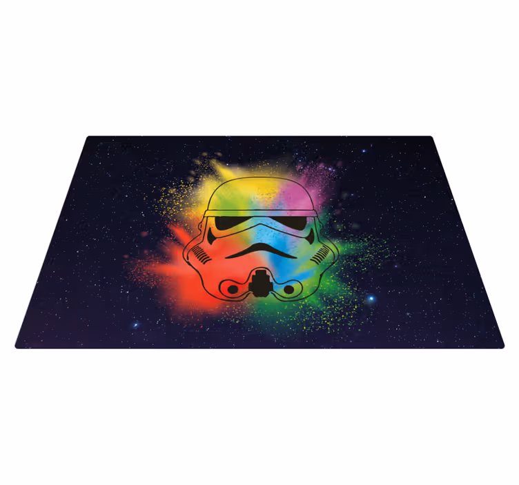 Tapis vinyle autres tapis visage coloré de stormtrooper - TenStickers