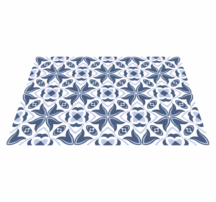 Tapis mosaique vinyle motif gris élégant - TenStickers