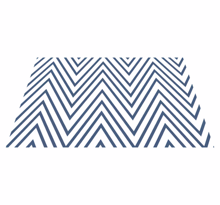 Tapis vinyles géométriques motif à chevrons audacieux - TenStickers