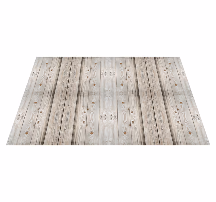 Tapis vinyle imitation parquet planches en bois vieillies - TenStickers