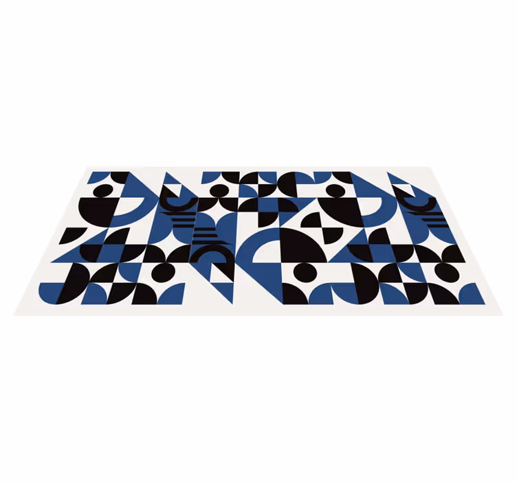 Tapis vinyles géométriques formes énergétiques - TenStickers