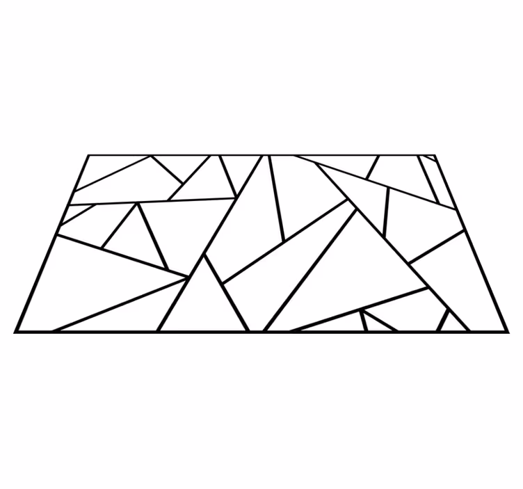 Tapis vinyles géométriques motif à angle aigu - TenStickers