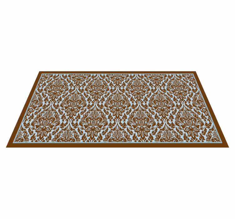 Tapis vinyle rétro composition florale élégante - TenStickers