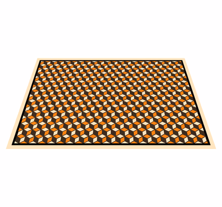 Tapis vinyles géométriques formes hexagonales vibrantes - TenStickers