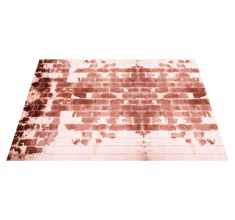 Tapis vinyle pierre motif brique rustique - TenStickers