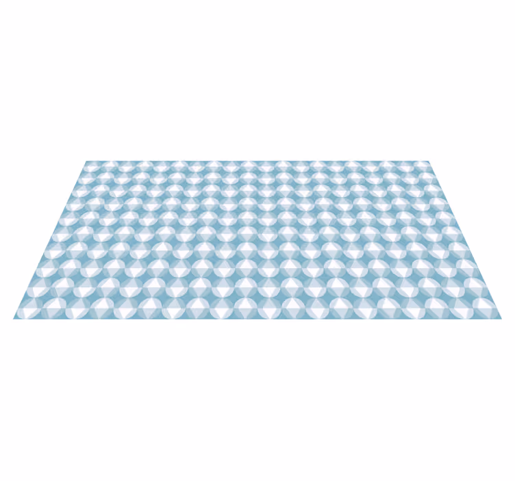 Tapis vinyles géométriques motif de diamant dynamique - TenStickers