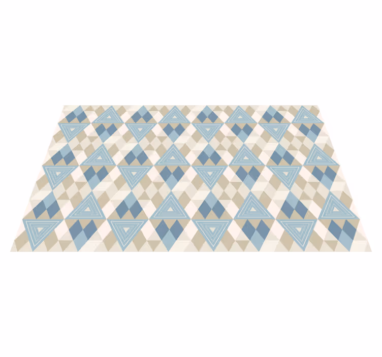 Tapis vinyles géométriques triangles et diamants - TenStickers