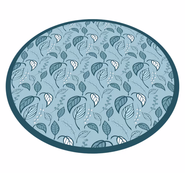 Tapis vinyle fleurs et plantes motif de feuillage - TenStickers