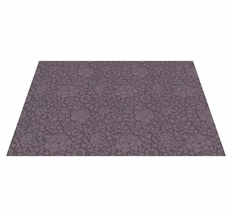 Tapis vinyle fleurs et plantes motif floral élégant - TenStickers