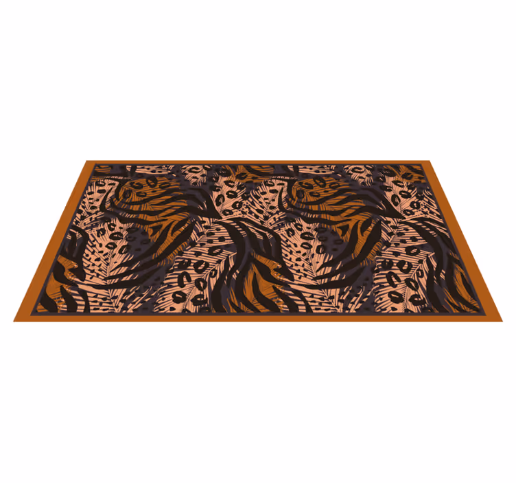Tapis vinyle animal motif de jungle exotique - TenStickers