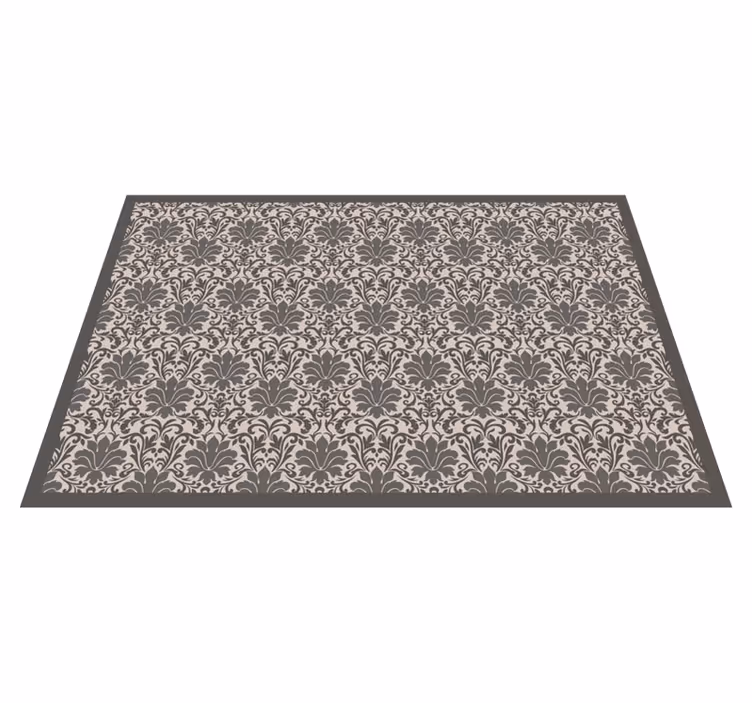 Tapis vinyle pierre motif damassé élégant - TenStickers