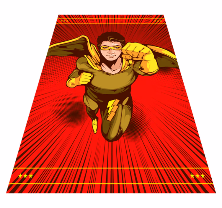 Tapis vinyle autres tapis pose d'action de super-héros - TenStickers