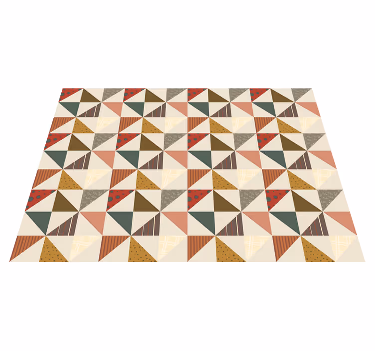 Tapis vinyles géométriques formes géométriques éclectiques - TenStickers