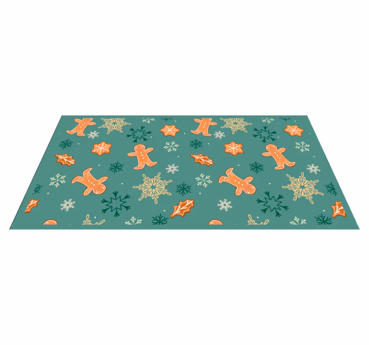 Tapis vinyle noël pain d'épice festif - TenStickers