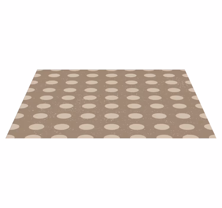 Tapis vinyle pois couleur neutre - TenStickers