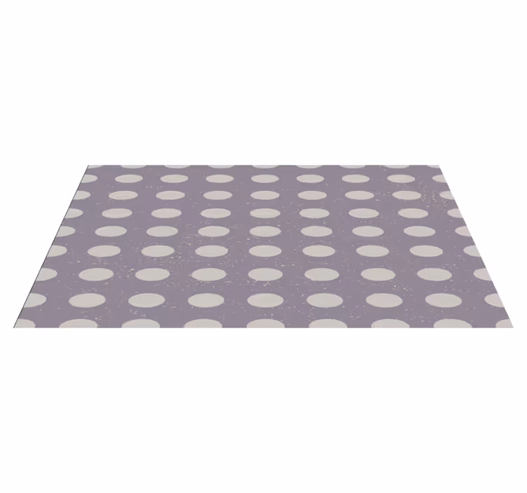 Tapis vinyles géométriques motif à pois minimaliste - TenStickers